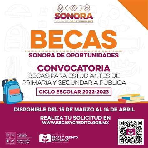 becas oportunidades sonora 2023